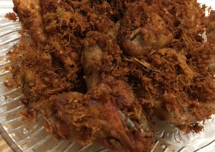 Cara Gampang Membuat Ayam + Tempe Kremes Laos Nyuss #dapurwiwin 👩🏻‍🍳 Anti Gagal