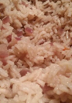 A picture of Red Onion Rice Pilaf.
