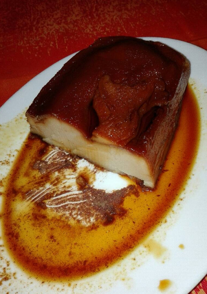 Una foto de Flan de galletas al microondas
