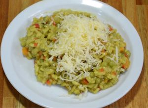 Una foto de Risotto de vegetales hindú