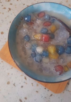 Hình của món Chè bột báng củ năng.