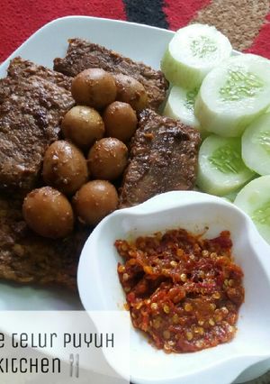 Foto resep Bacem tempe telur puyuh Simple🍴