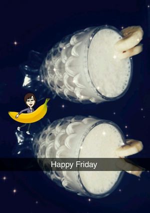 صورة لوصفة كوكتيل الموز و الحليب