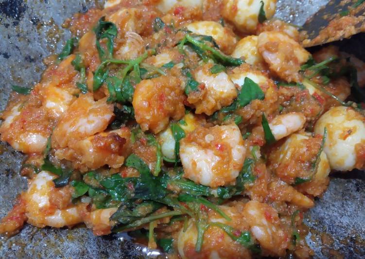 Sambal udang puyuh kemangi