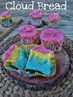 Foto resep Rainbow Cloud Bread