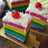 208. Rainbow Cake Ny.Liem versi Kukus Lapis ButterCream,Lembuuut