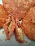 Mava stuffed Beet Puri