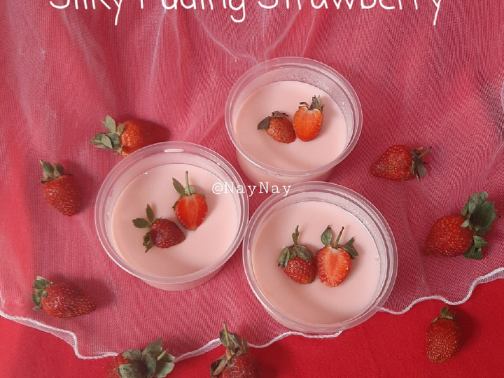 Langkah Mudah untuk Membuat Silky Pudding Strawberry, Menggugah Selera
