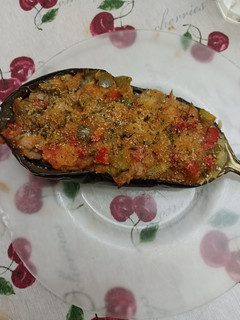 Una foto de Berenjenas rellenas de atún