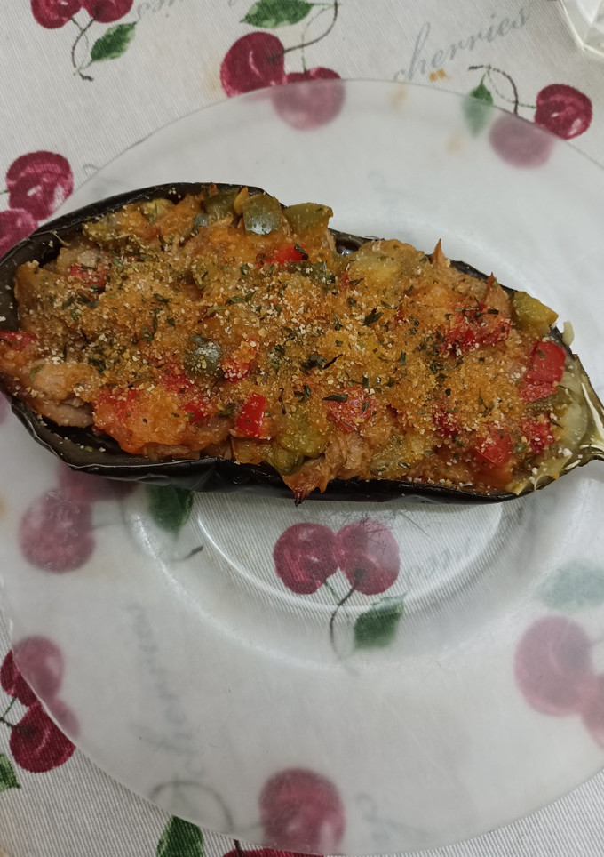 Una foto de Berenjenas rellenas de atún