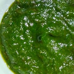 A picture of Khatti meethi coriander chutney.