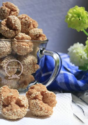 Foto resep Onde-onde keju merekah