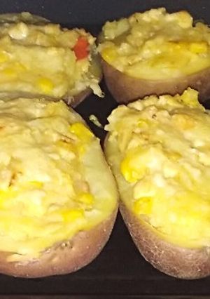 Una foto de Papas rellenas de pechuga de pollo