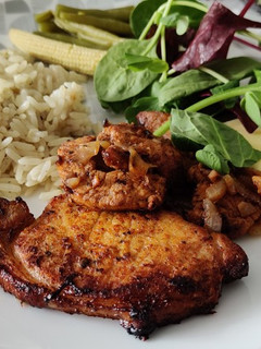 A picture of Air Fryer Pork Chops.