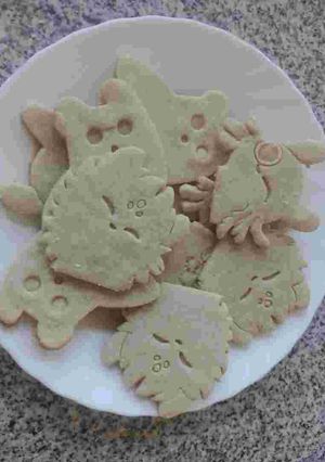 Una foto de Galletas de masa sablé de almendras, avena y sésamo
