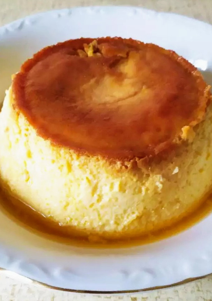 Una foto de Flan de huevo casero