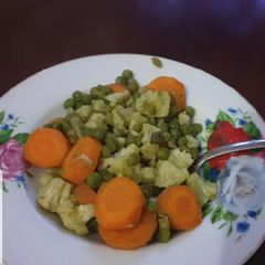 A picture of Boiled veggies#weekly challenge.