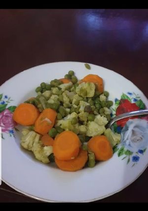 A picture of Boiled veggies#weekly challenge.