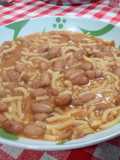 Troccoli con fagioli borlotti
