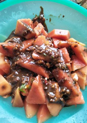 Foto resep Rujak kates bumbu letup