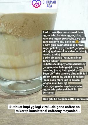 Foto resep Dalgona Coffee No Mixer