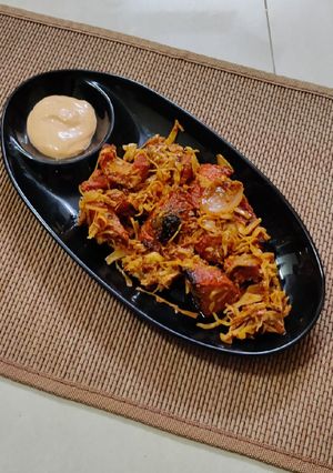 A picture of Tandoori Masala Soya Chaap.