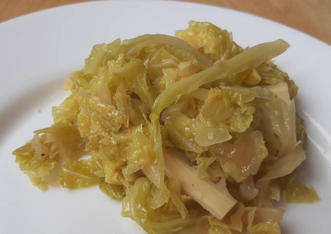 Passi a Fai  Fatto in casa super veloce Verza stufata