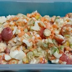 A picture of Mayo Egg Vegetable Salad.