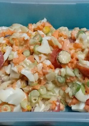 A picture of Mayo Egg Vegetable Salad.