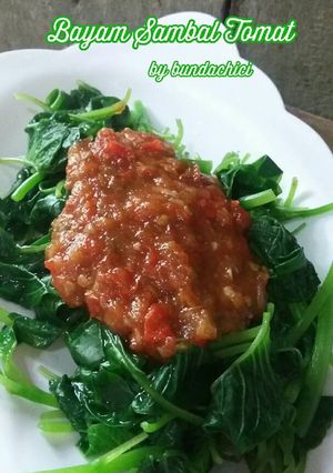 Foto resep Bayam Sambal Tomat