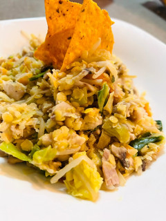Una foto de Wok de vegetales, pollo y lentejas Red 🥦🥕🍗en UK 🇬🇧 (súper express)