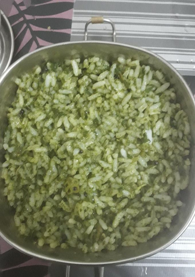 கீரை சாதம் செய்முறை முக்கிய புகைப்படம்