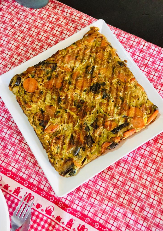 Una foto de Tortilla de verduras