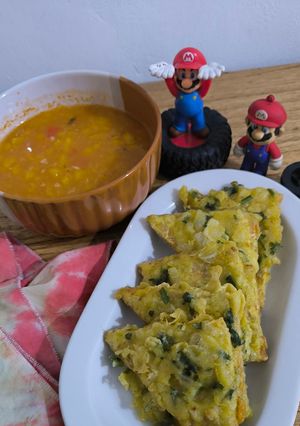 Foto resep Tempe Mendoan seledri Bombay dgn saus cocol nanas