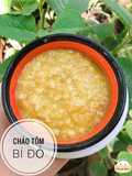 Ăn dặm - Cháo tôm bí đỏ