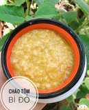 Ăn dặm - Cháo tôm bí đỏ