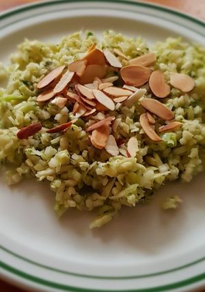 Una foto de Arroz de brócoli