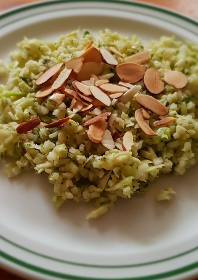 Una foto de Arroz de brócoli
