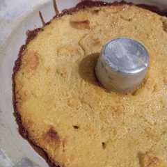 Una foto de Cheesecake de manzana s/ harina