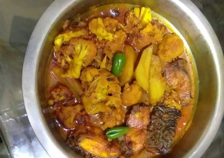 Simple Way to Prepare Favorite Cauliflower fish curry