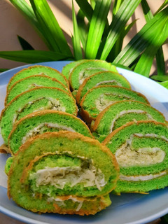 Foto resep Bolu Gulung Pandan Jadul