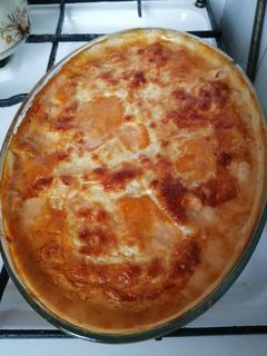 Sült gombás tokány penne tésztával recept fotója