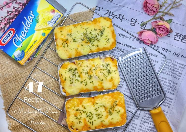Resep Cheesy Potato Sauce Bechamel (Kentang Saus Keju) Anti Gagal