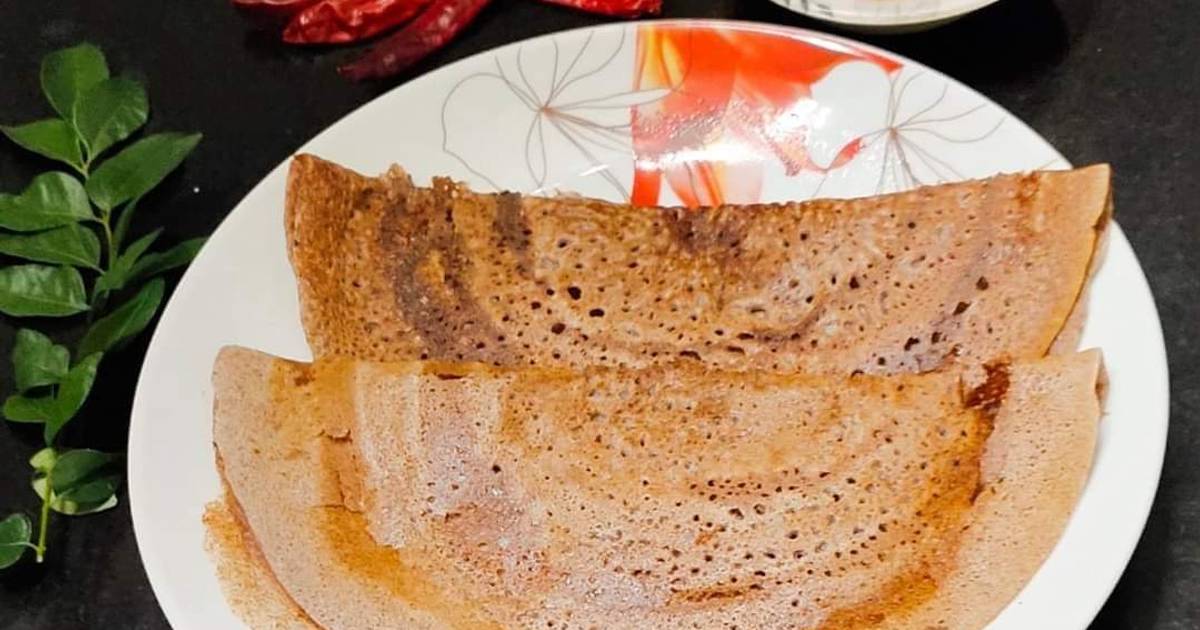 Ragi dosa (finger millet dosa) Recipe by Bhuvana Gopa Cookpad