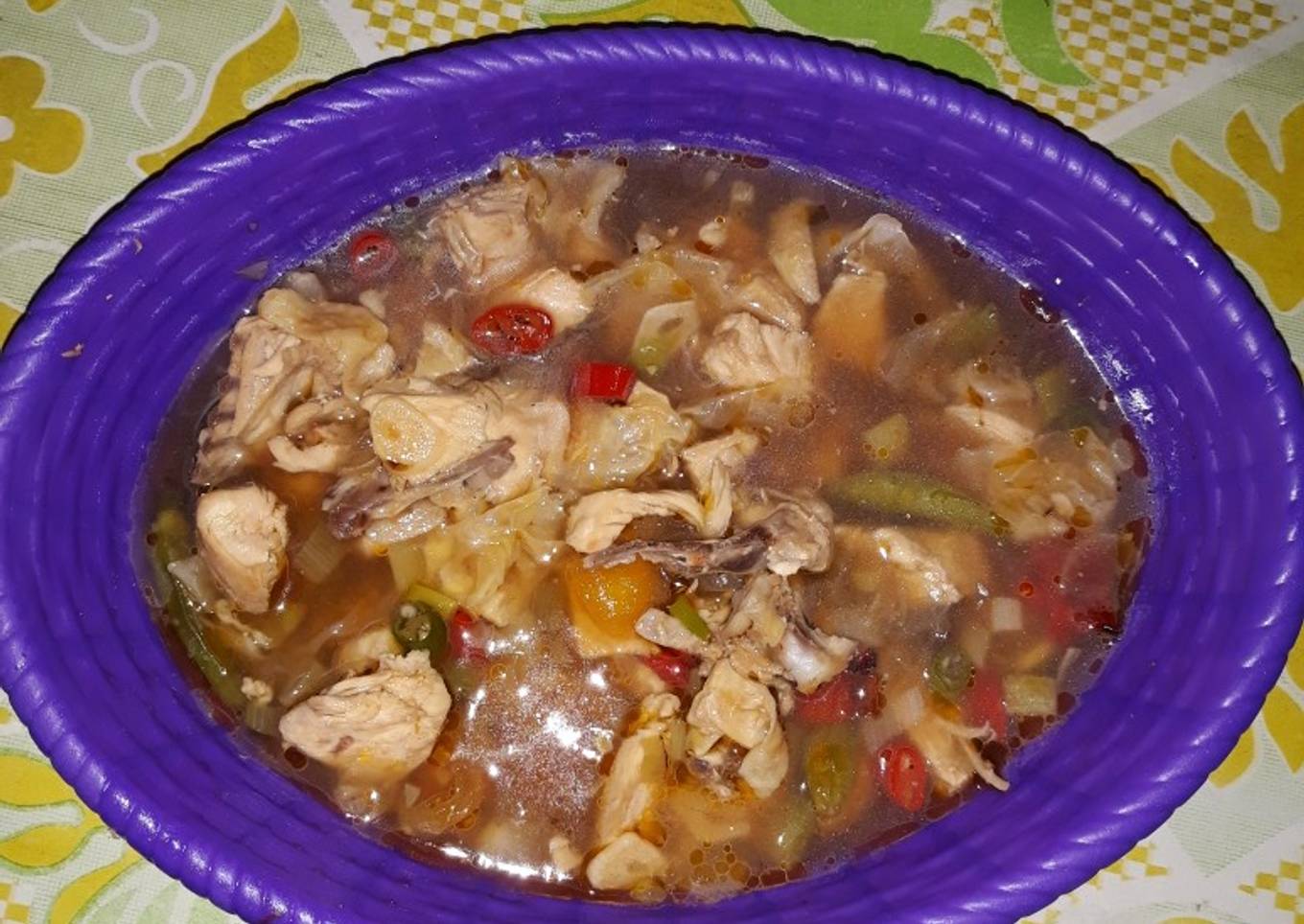 Sop ayam simple