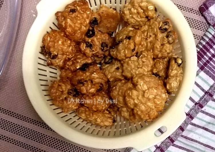 Langkah Mudah untuk Membuat Honey olive oat cookies Anti Gagal