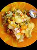 Ensalada Templada de (Habichuelas) Judías Verdes con Patata, Maíz y Atún