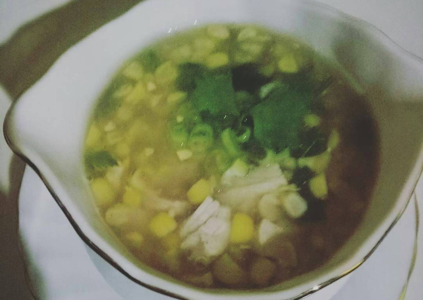 Chiken cron soup