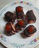 Bombones de yogur y mermelada