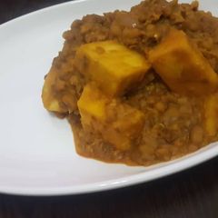 Yam and beans porridge A picture of Yam and beans porridge.